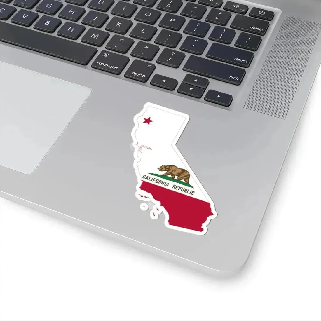 Flag-map of California (United States) STICKER Vinyl Kiss-Cut Decal - The Sticker Space