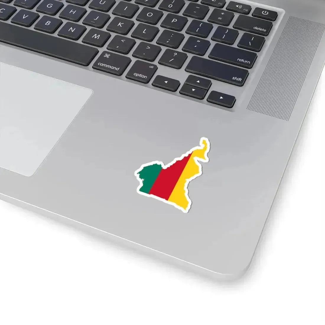 Flag map of Cameroon 1957-1961 (Cameroon) STICKER Vinyl Kiss-Cut Decal - The Sticker Space