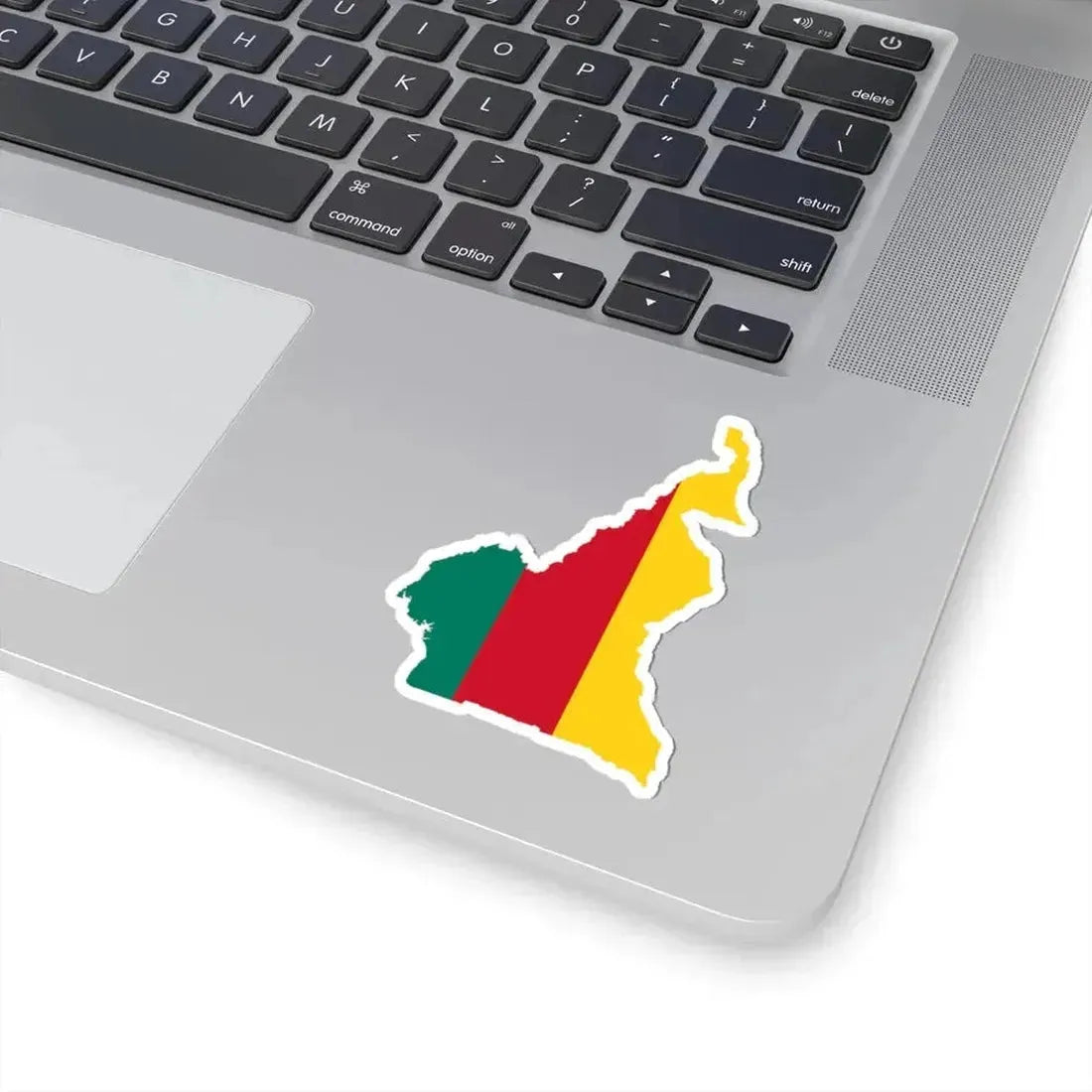 Flag map of Cameroon 1957-1961 (Cameroon) STICKER Vinyl Kiss-Cut Decal - The Sticker Space