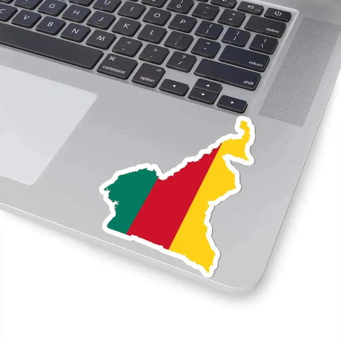 Flag map of Cameroon 1957-1961 (Cameroon) STICKER Vinyl Kiss-Cut Decal - The Sticker Space