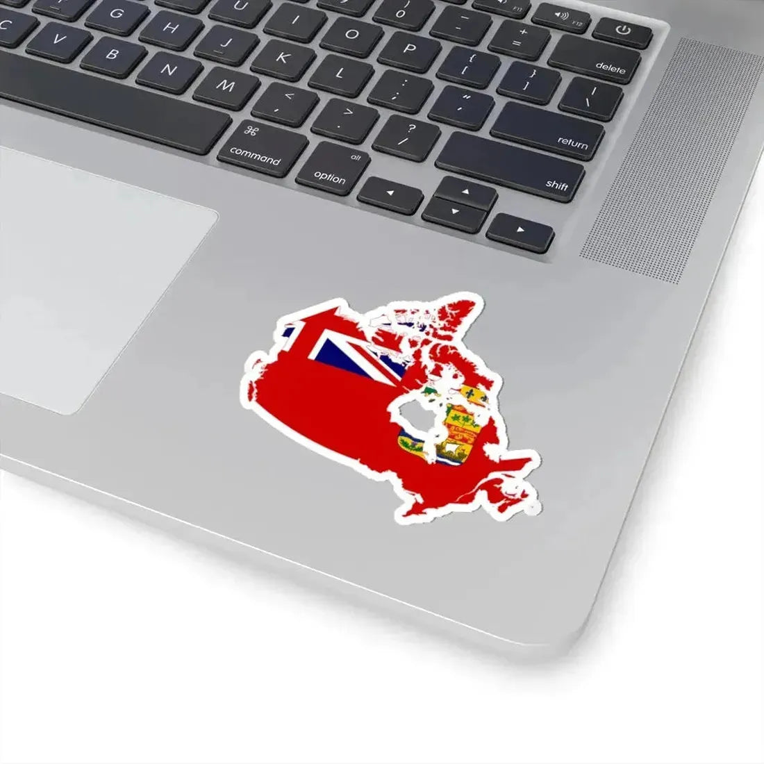 Flag map of Canada 1868-1921 (Canada) STICKER Vinyl Kiss-Cut Decal - The Sticker Space