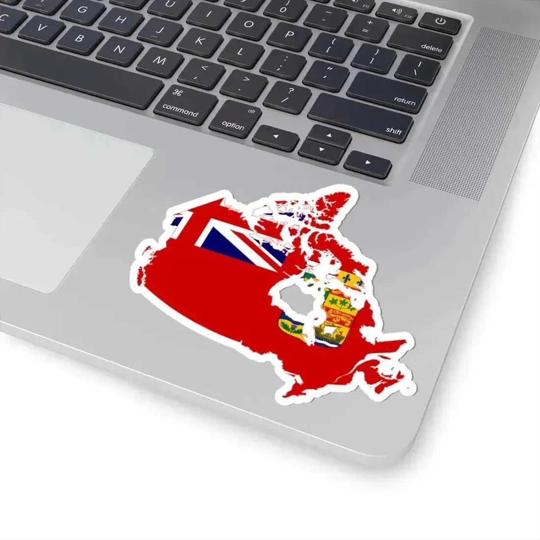 Flag map of Canada 1868-1921 (Canada) STICKER Vinyl Kiss-Cut Decal - The Sticker Space