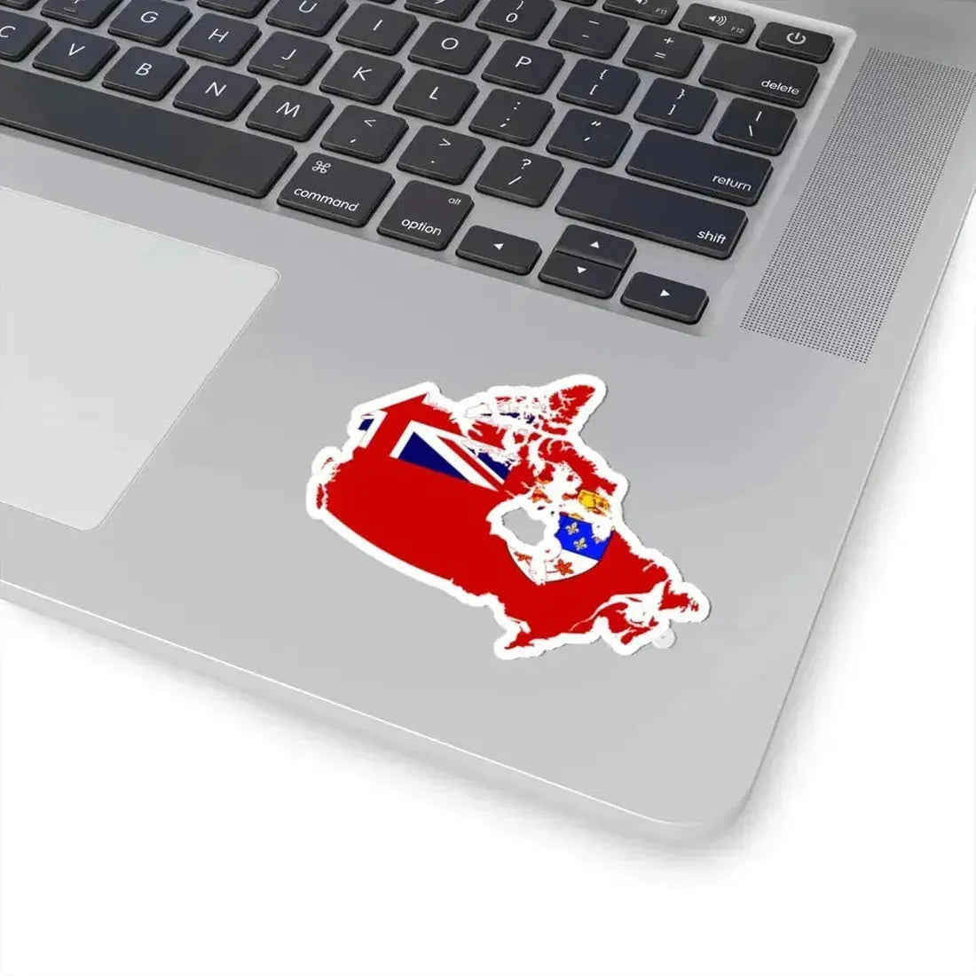 Flag-map of Canada 1957-1964 (Canada) STICKER Vinyl Kiss-Cut Decal - The Sticker Space
