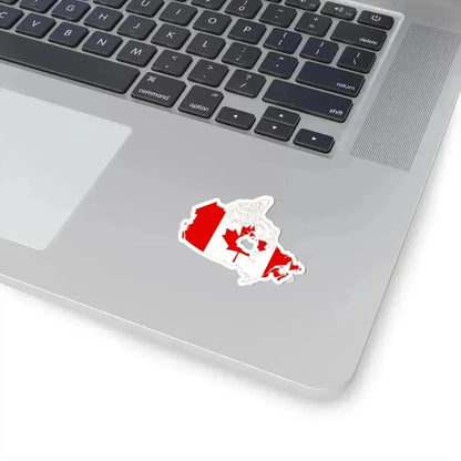 Flag map of Canada (Canada) STICKER Vinyl Kiss-Cut Decal - The Sticker Space