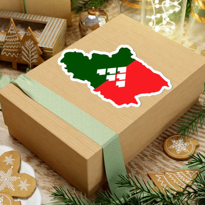 Flag map of Carnia (Italy) STICKER Vinyl Kiss-Cut Decal - The Sticker Space