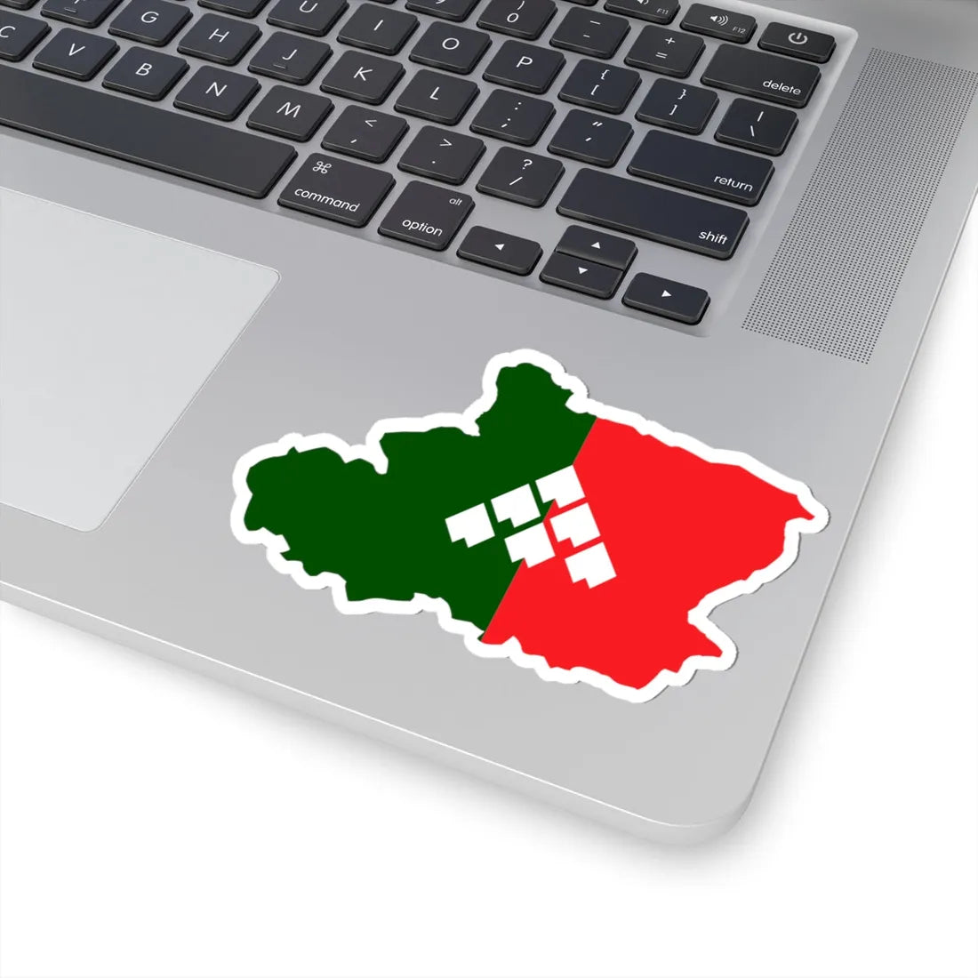 Flag map of Carnia (Italy) STICKER Vinyl Kiss-Cut Decal - The Sticker Space