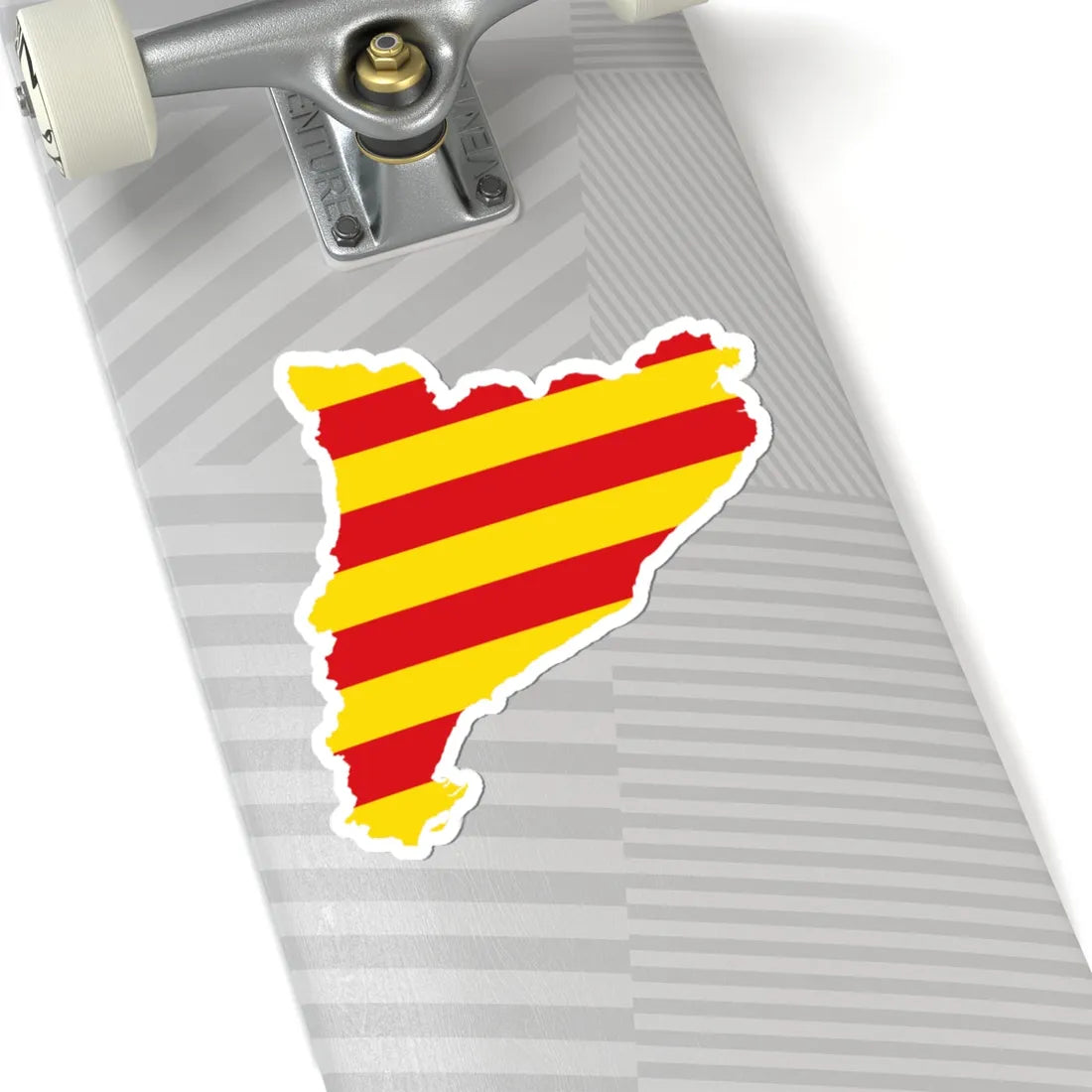 Flag map of Catalonia (Spain) STICKER Vinyl Kiss-Cut Decal - The Sticker Space