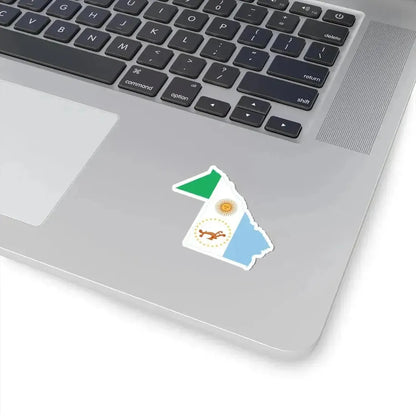 Flag-map of Chaco Province (Argentina) STICKER Vinyl Kiss-Cut Decal - The Sticker Space