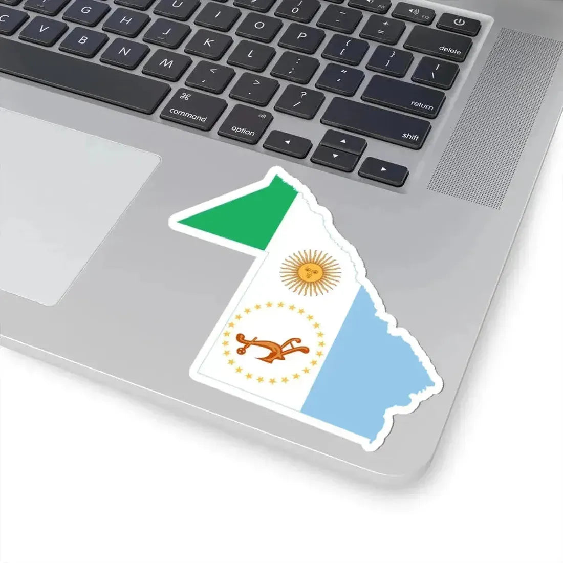 Flag-map of Chaco Province (Argentina) STICKER Vinyl Kiss-Cut Decal - The Sticker Space