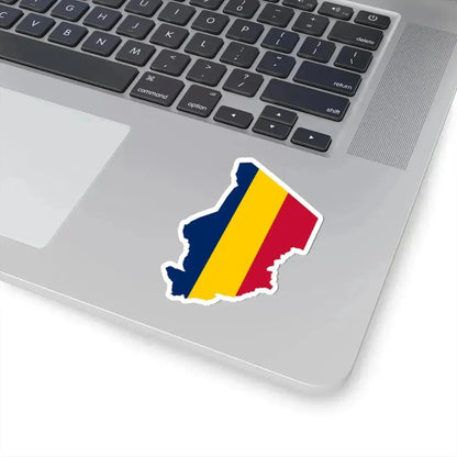 Flag map of Chad (Chad) STICKER Vinyl Kiss-Cut Decal - The Sticker Space