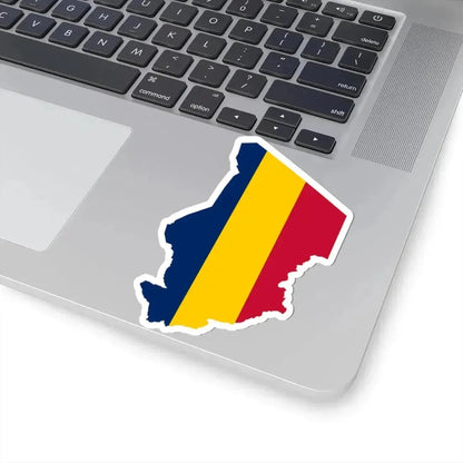 Flag map of Chad (Chad) STICKER Vinyl Kiss-Cut Decal - The Sticker Space
