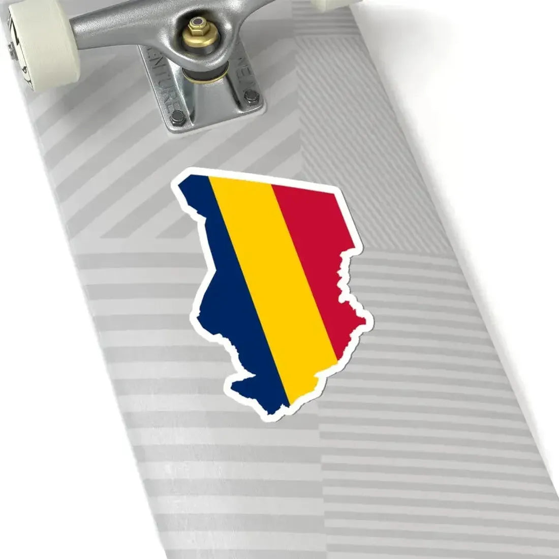 Flag map of Chad (Chad) STICKER Vinyl Kiss-Cut Decal - The Sticker Space