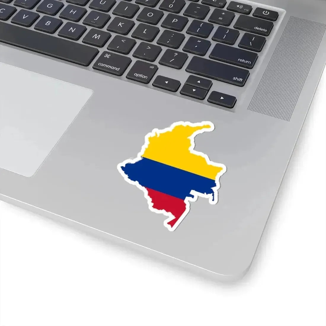 Flag-map of Colombia (Colombia) STICKER Vinyl Kiss-Cut Decal - The Sticker Space