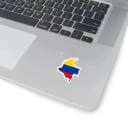 Flag-map of Colombia with islands (Colombia) STICKER Vinyl Kiss-Cut Decal - The Sticker Space