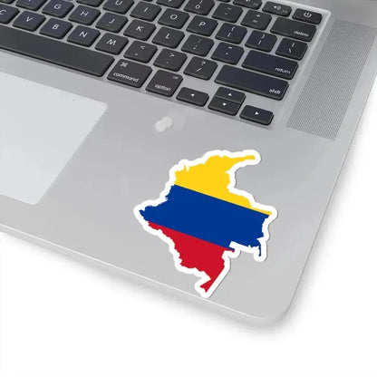 Flag-map of Colombia with islands (Colombia) STICKER Vinyl Kiss-Cut Decal - The Sticker Space