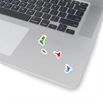 Flag map of Comoros united (Comoros) STICKER Vinyl Kiss-Cut Decal - The Sticker Space