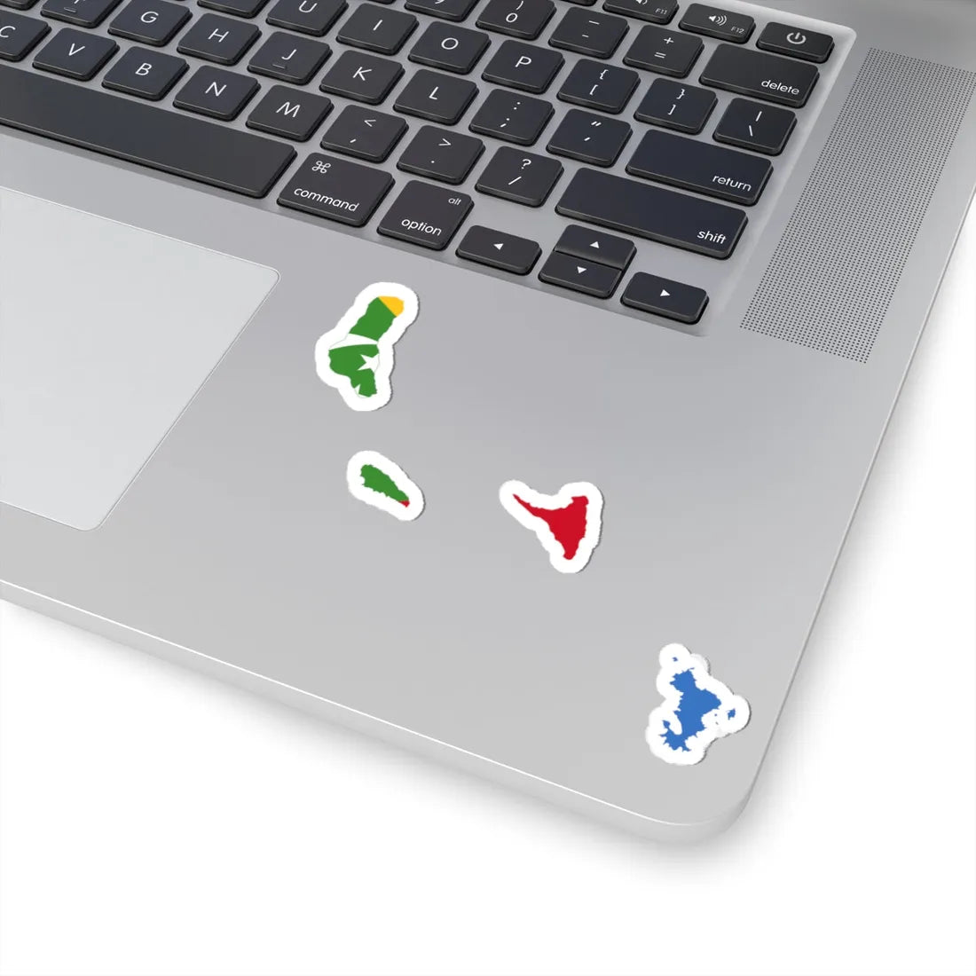 Flag map of Comoros united (Comoros) STICKER Vinyl Kiss-Cut Decal - The Sticker Space