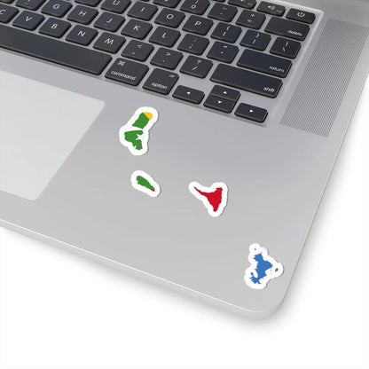 Flag map of Comoros united (Comoros) STICKER Vinyl Kiss-Cut Decal - The Sticker Space