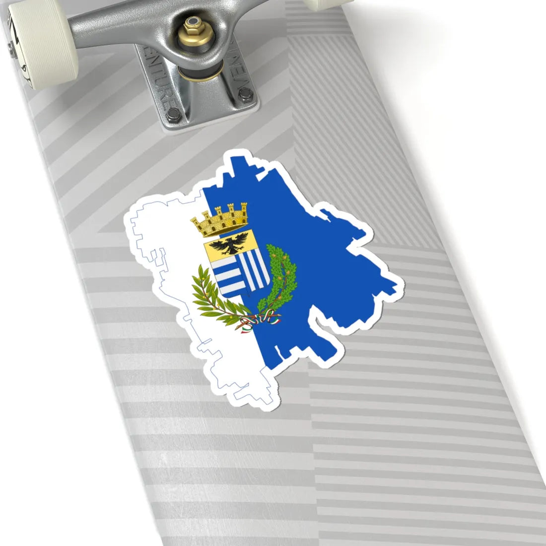 Flag map of Corbetta (Italy) STICKER Vinyl Kiss-Cut Decal - The Sticker Space