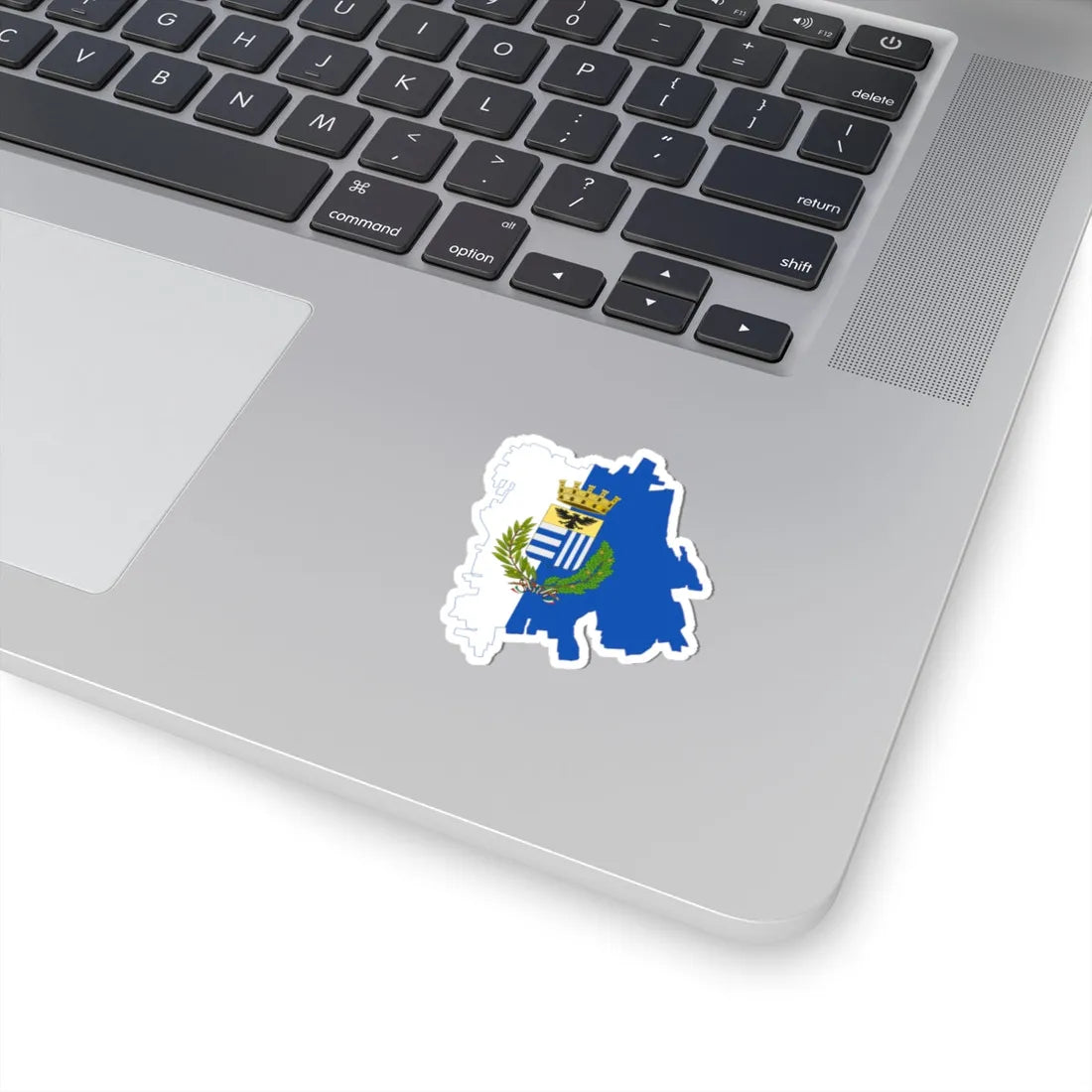 Flag map of Corbetta (Italy) STICKER Vinyl Kiss-Cut Decal - The Sticker Space