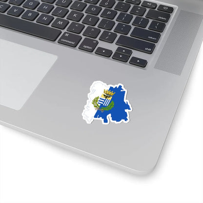 Flag map of Corbetta (Italy) STICKER Vinyl Kiss-Cut Decal - The Sticker Space