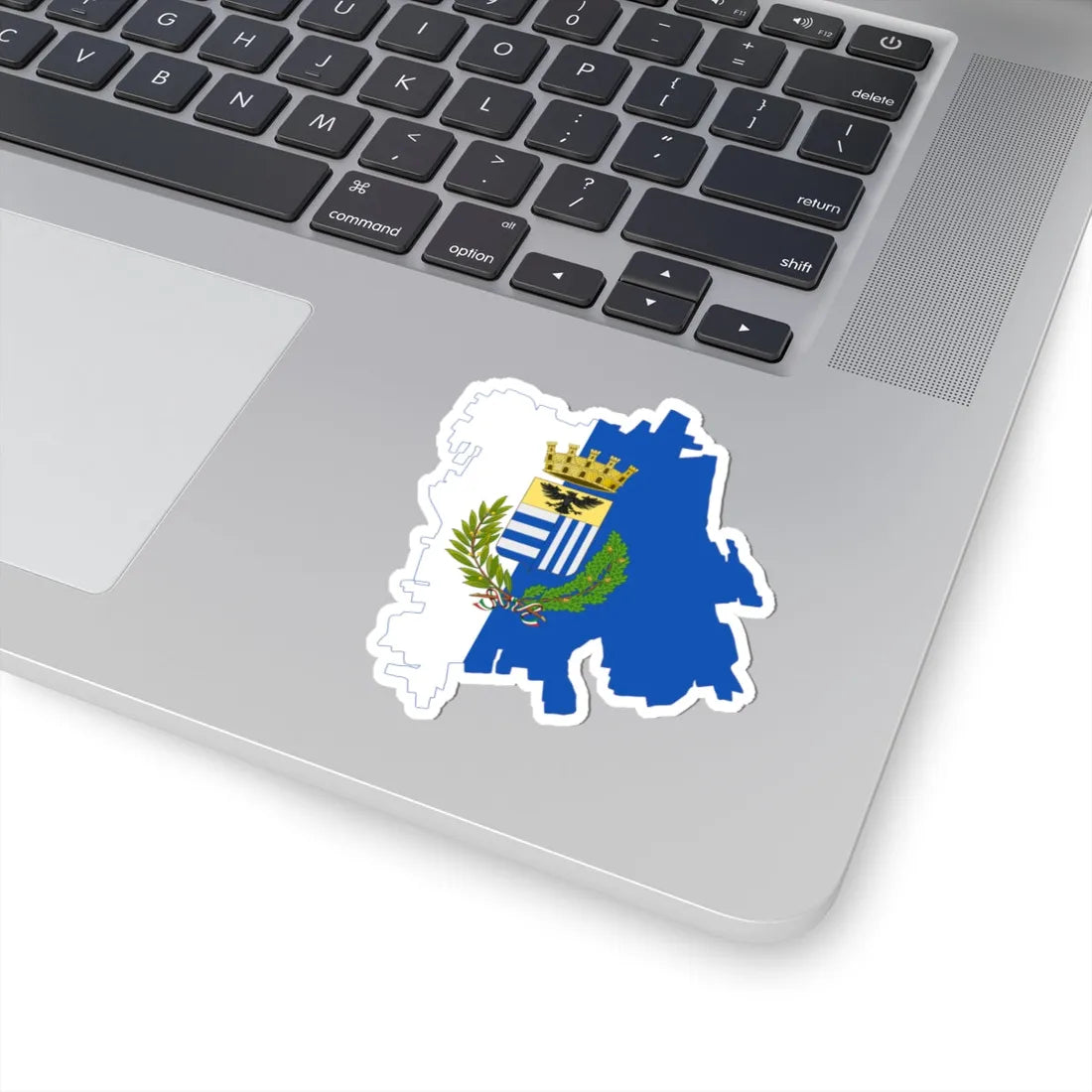 Flag map of Corbetta (Italy) STICKER Vinyl Kiss-Cut Decal - The Sticker Space