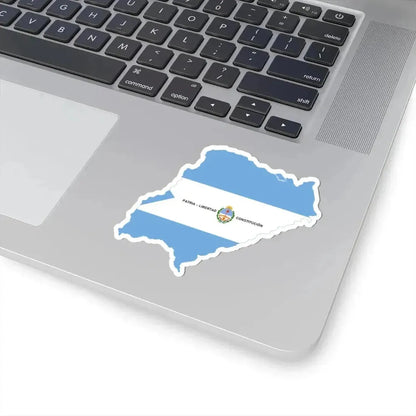 Flag-map of Corrientes Province (Argentina) STICKER Vinyl Kiss-Cut Decal - The Sticker Space