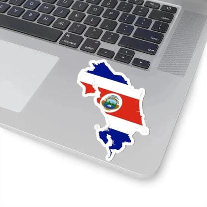 Flag-Map Of Costa Rica (Costa Rica) STICKER Vinyl Kiss-Cut Decal - The Sticker Space