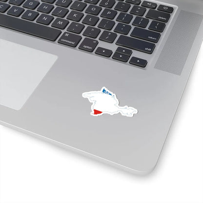 Flag-map of Crimea (Ukraine) STICKER Vinyl Kiss-Cut Decal - The Sticker Space
