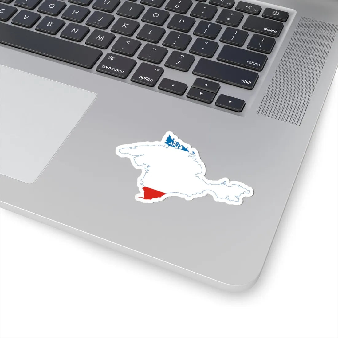 Flag-map of Crimea (Ukraine) STICKER Vinyl Kiss-Cut Decal - The Sticker Space