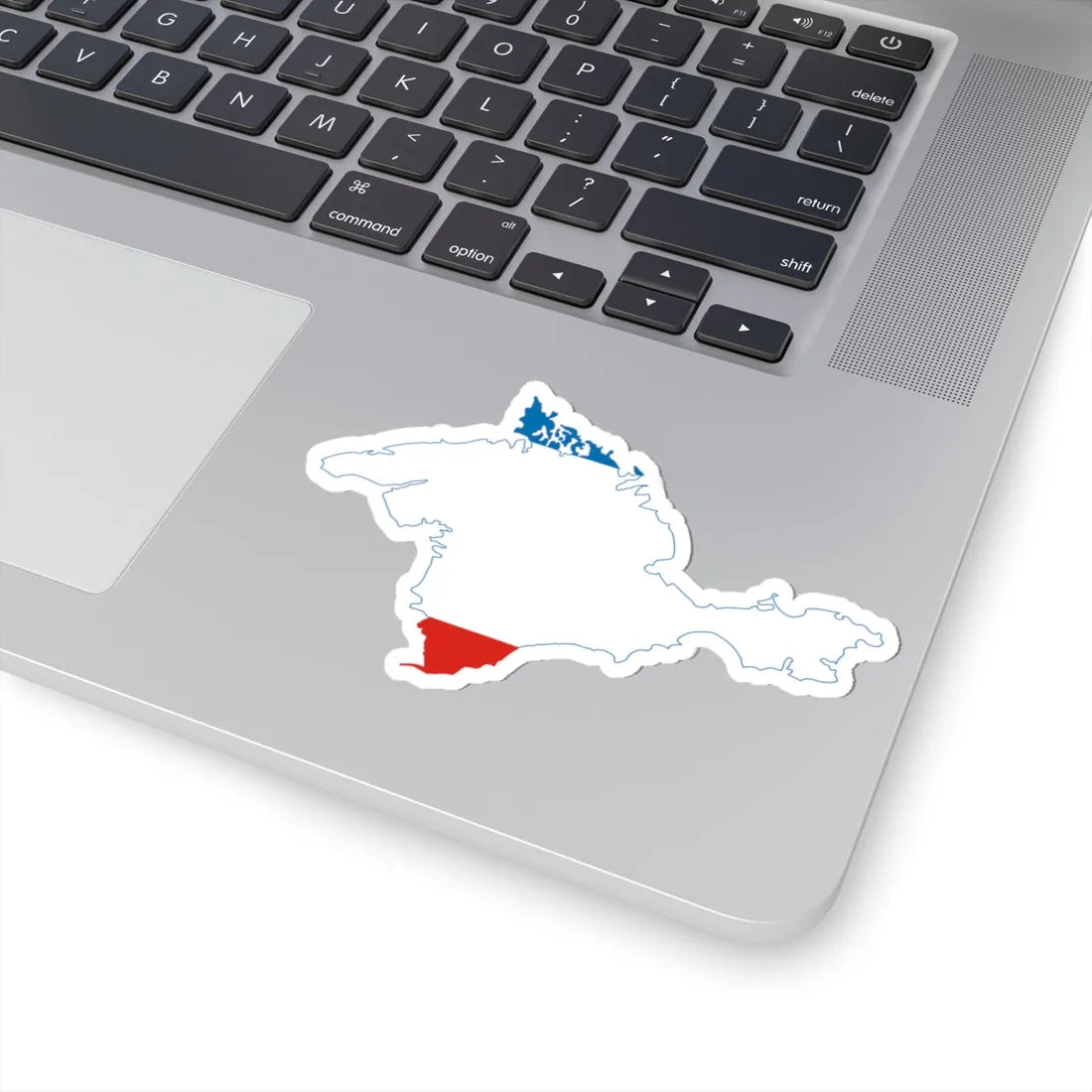 Flag-map of Crimea (Ukraine) STICKER Vinyl Kiss-Cut Decal - The Sticker Space