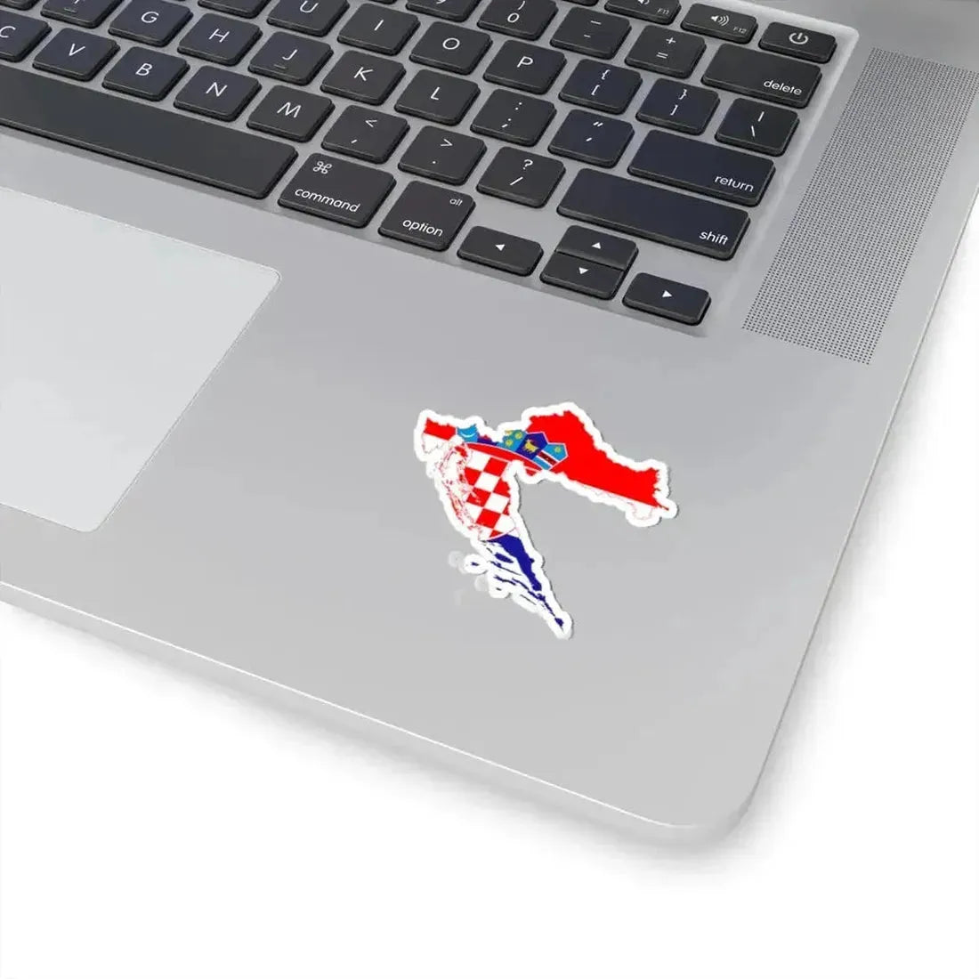 Flag map of Croatia (Croatia) STICKER Vinyl Kiss-Cut Decal - The Sticker Space