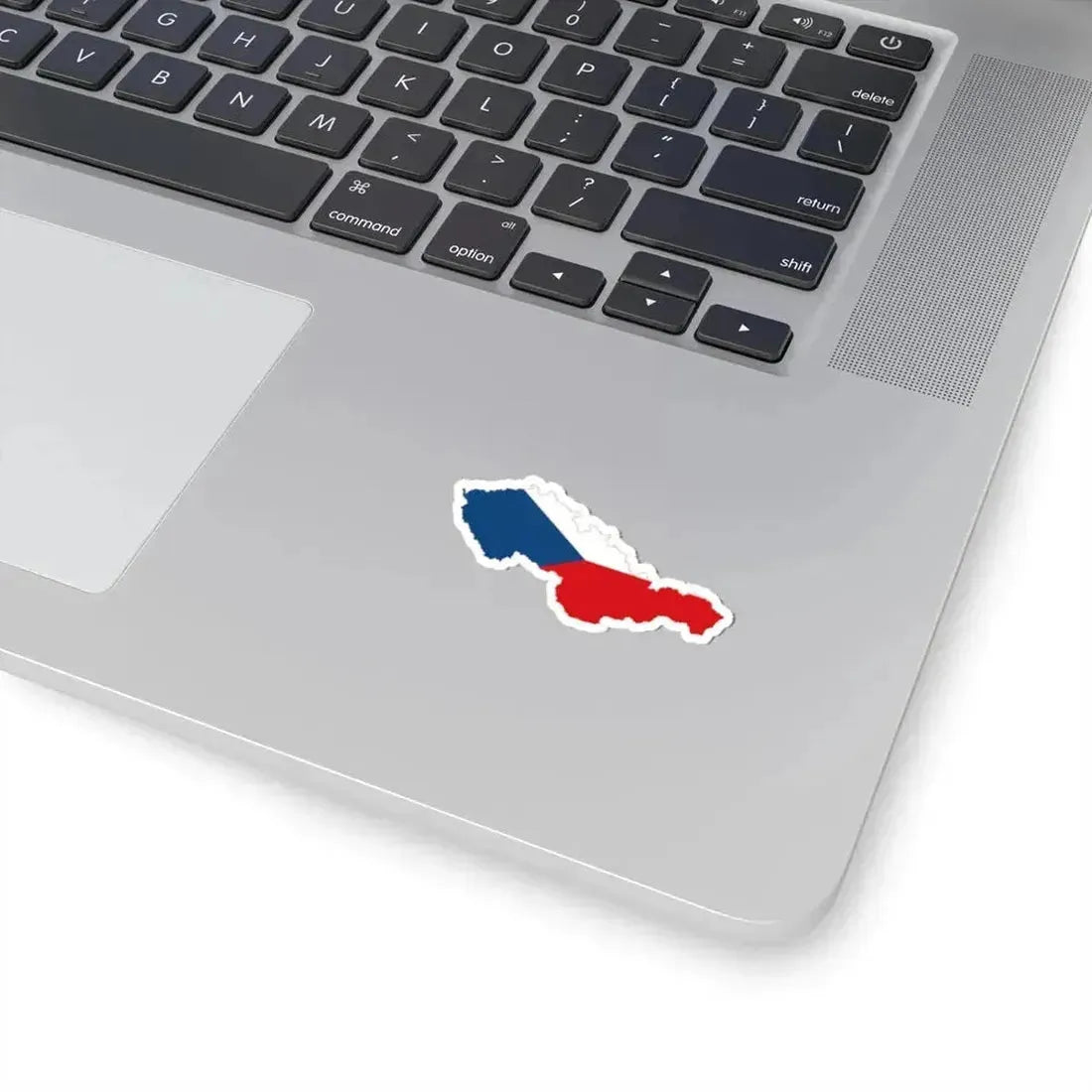 Flag-map of Czechoslovakia (Czech Republic) STICKER Vinyl Kiss-Cut Decal - The Sticker Space