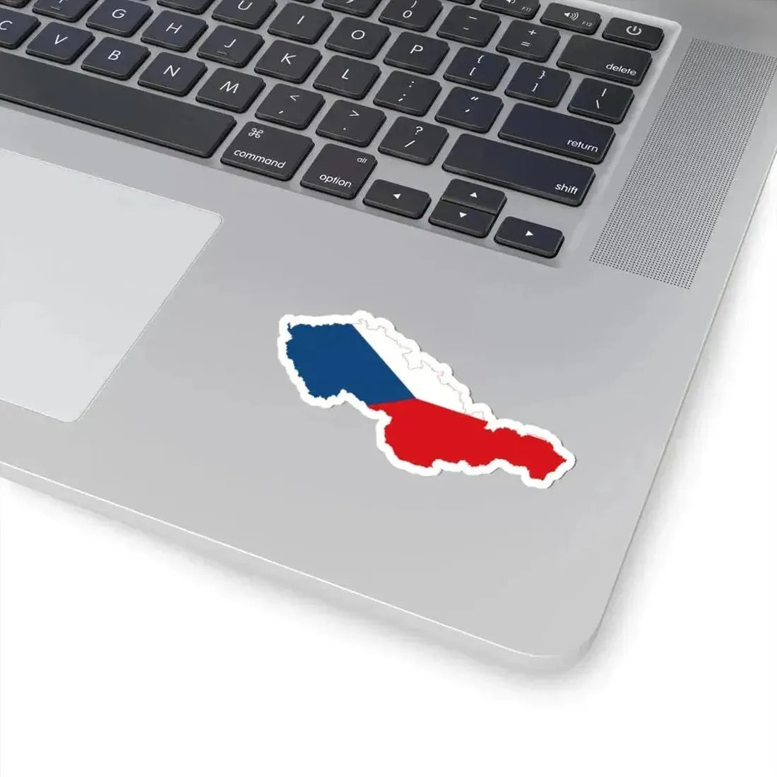 Flag-map of Czechoslovakia (Czech Republic) STICKER Vinyl Kiss-Cut Decal - The Sticker Space