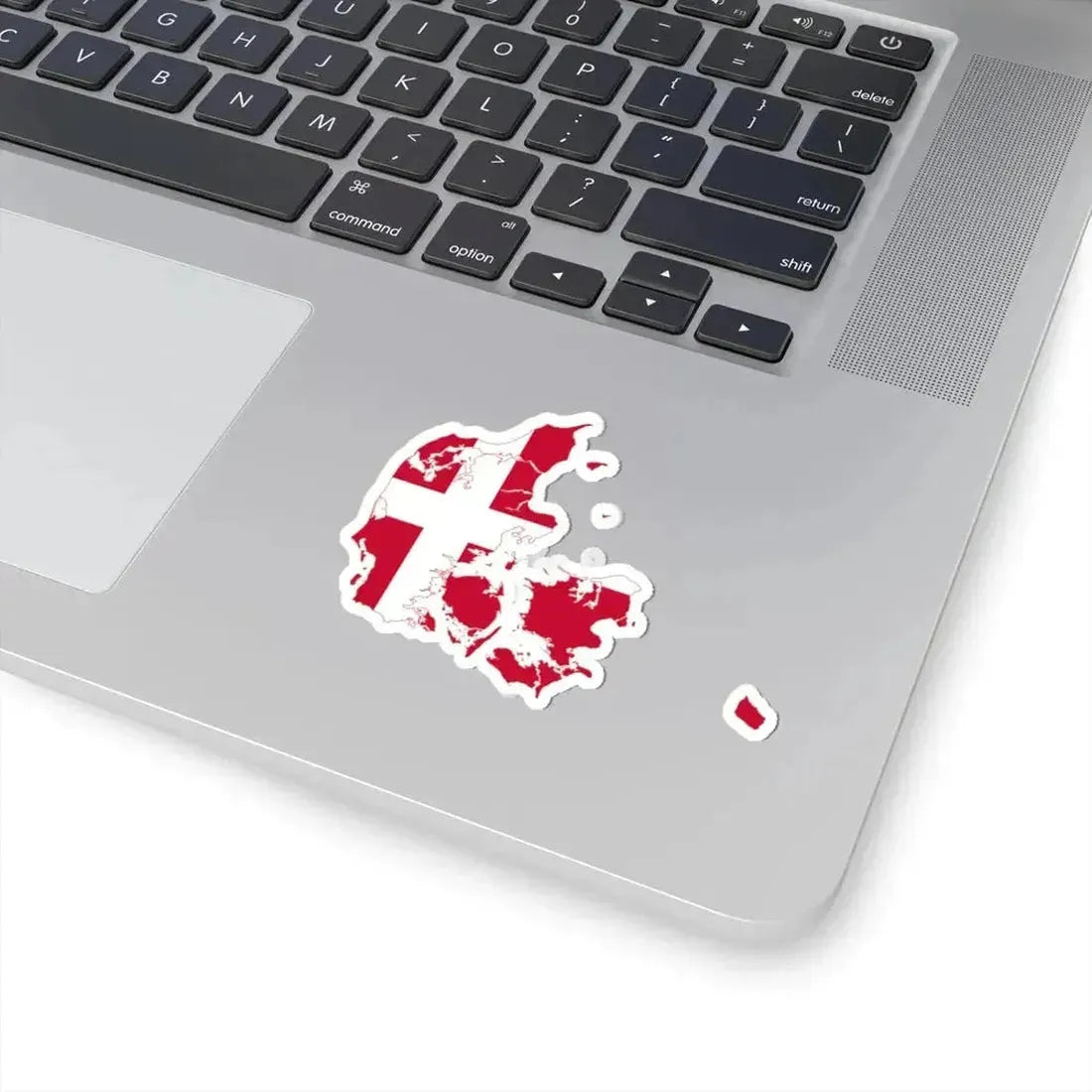 Flag-map of Denmark (Denmark) STICKER Vinyl Kiss-Cut Decal - The Sticker Space