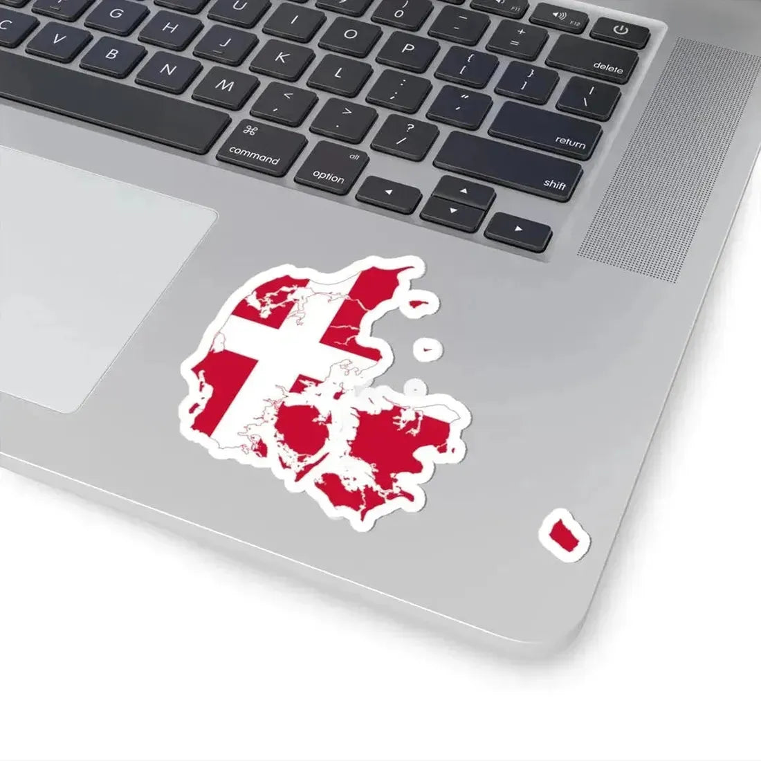Flag-map of Denmark (Denmark) STICKER Vinyl Kiss-Cut Decal - The Sticker Space