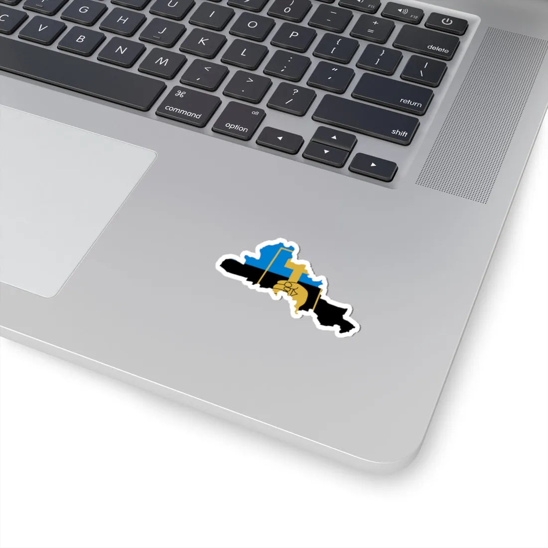 Flag-map of Donetsk (Ukraine) STICKER Vinyl Kiss-Cut Decal - The Sticker Space