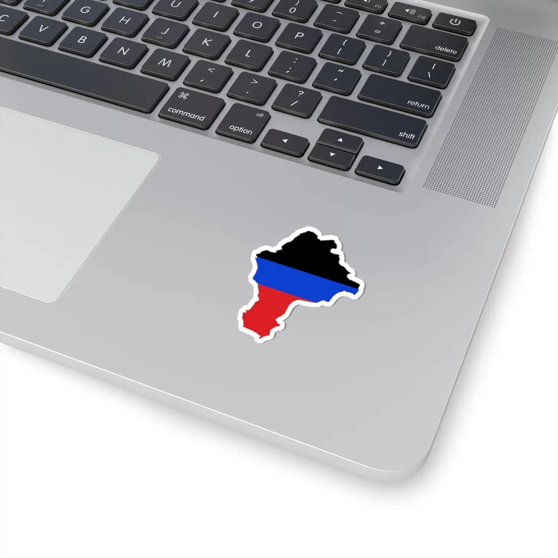 Flag-map of DPR de-facto (Ukraine) STICKER Vinyl Kiss-Cut Decal - The Sticker Space