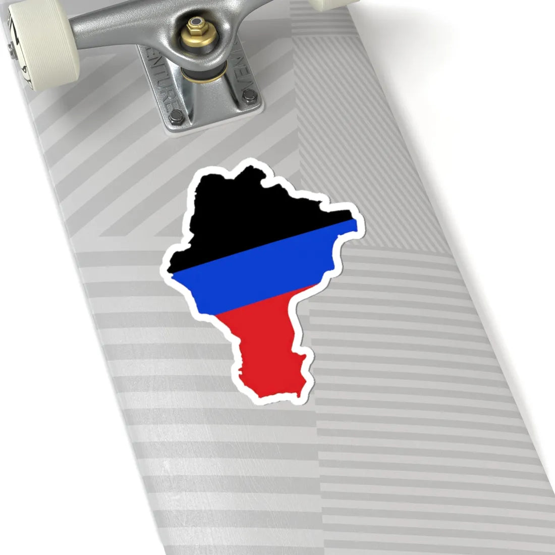 Flag-map of DPR de-facto (Ukraine) STICKER Vinyl Kiss-Cut Decal - The Sticker Space