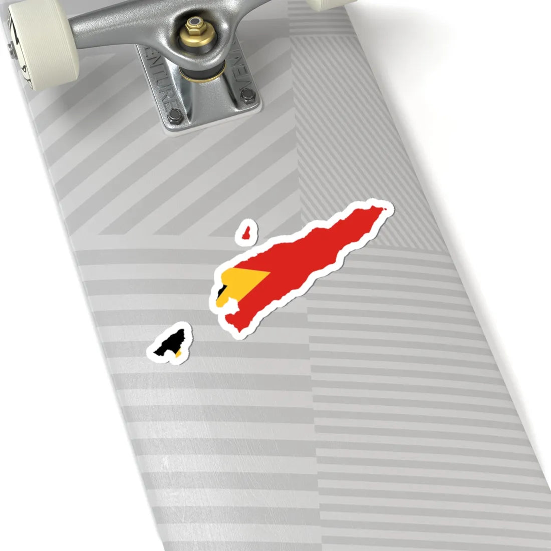 Flag map of East Timor STICKER Vinyl Kiss-Cut Decal - The Sticker Space