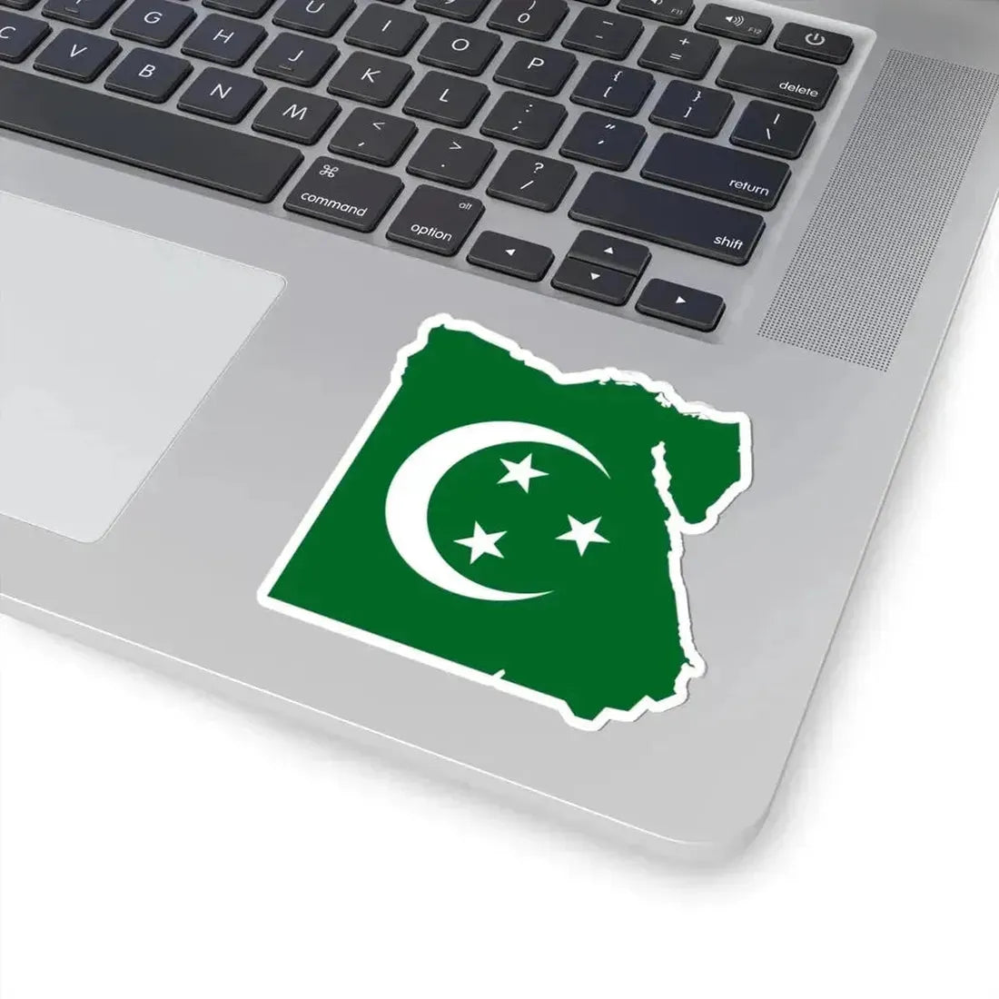 Flag map of Egypt 1922-1952 (Egypt) STICKER Vinyl Kiss-Cut Decal - The Sticker Space