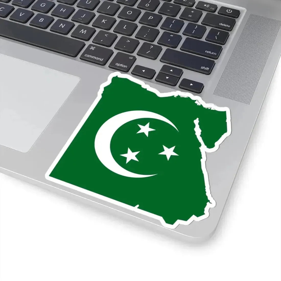 Flag map of Egypt 1922-1952 (Egypt) STICKER Vinyl Kiss-Cut Decal - The Sticker Space