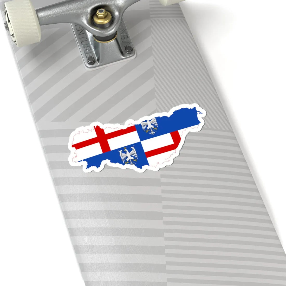 Flag map of Emilia (Italy) STICKER Vinyl Kiss-Cut Decal - The Sticker Space