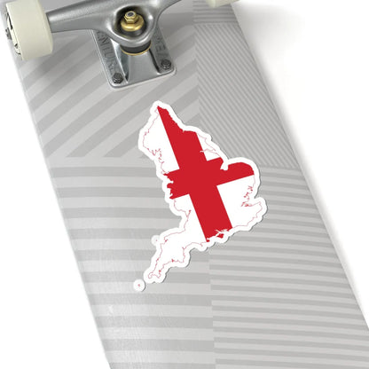 Flag map of England (England) STICKER Vinyl Kiss-Cut Decal - The Sticker Space