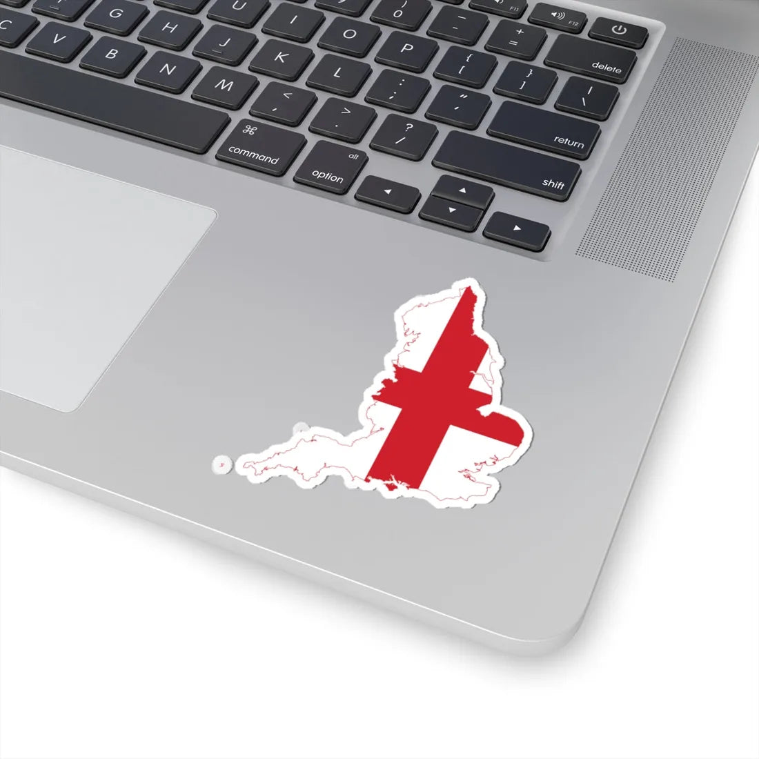 Flag map of England (England) STICKER Vinyl Kiss-Cut Decal - The Sticker Space