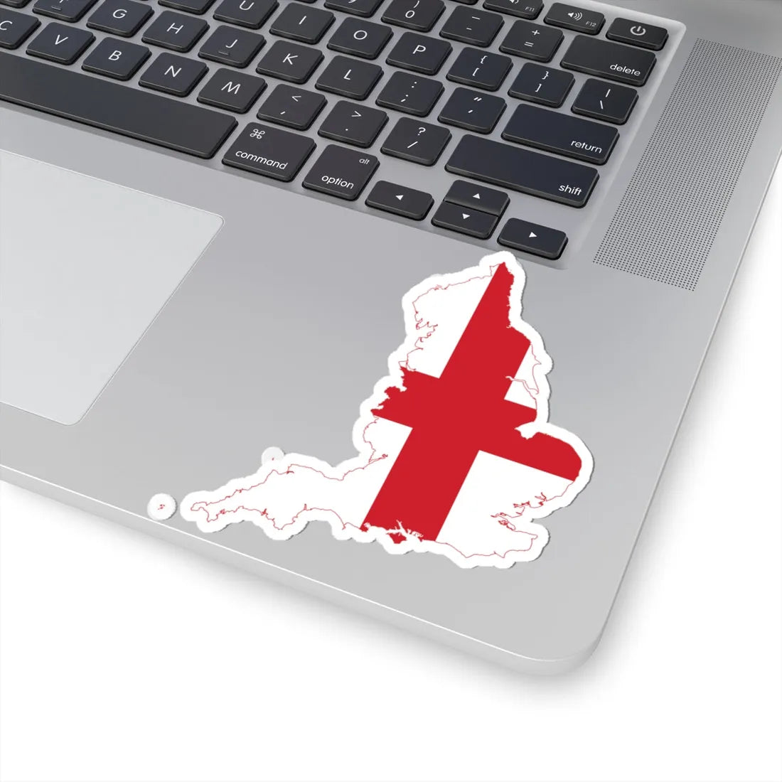 Flag map of England (England) STICKER Vinyl Kiss-Cut Decal - The Sticker Space