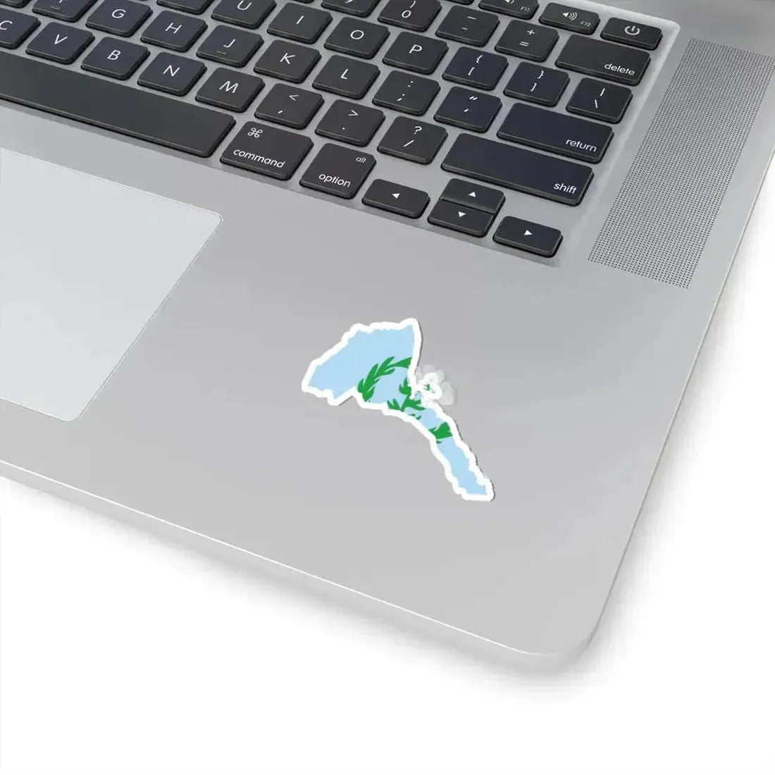 Flag map of Eritrea 1952-1962 (Eritrea) STICKER Vinyl Kiss-Cut Decal - The Sticker Space