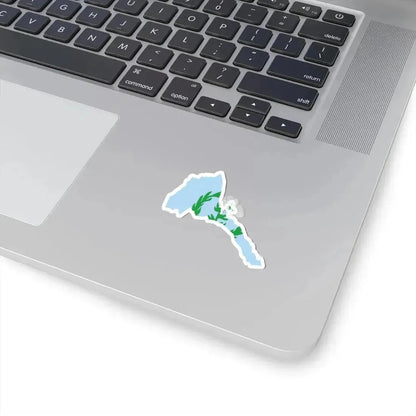 Flag map of Eritrea 1952-1962 (Eritrea) STICKER Vinyl Kiss-Cut Decal - The Sticker Space