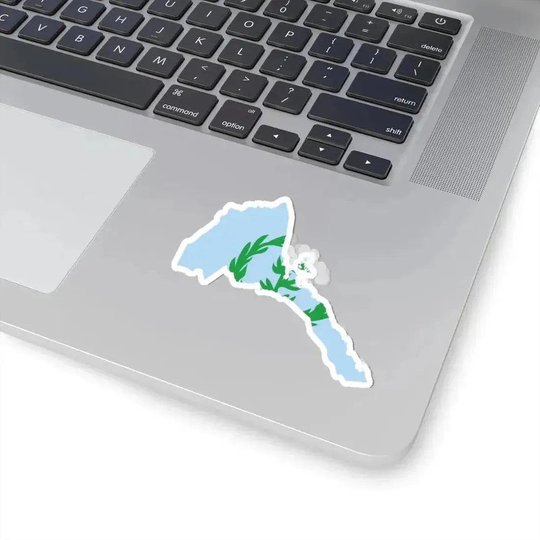Flag map of Eritrea 1952-1962 (Eritrea) STICKER Vinyl Kiss-Cut Decal - The Sticker Space