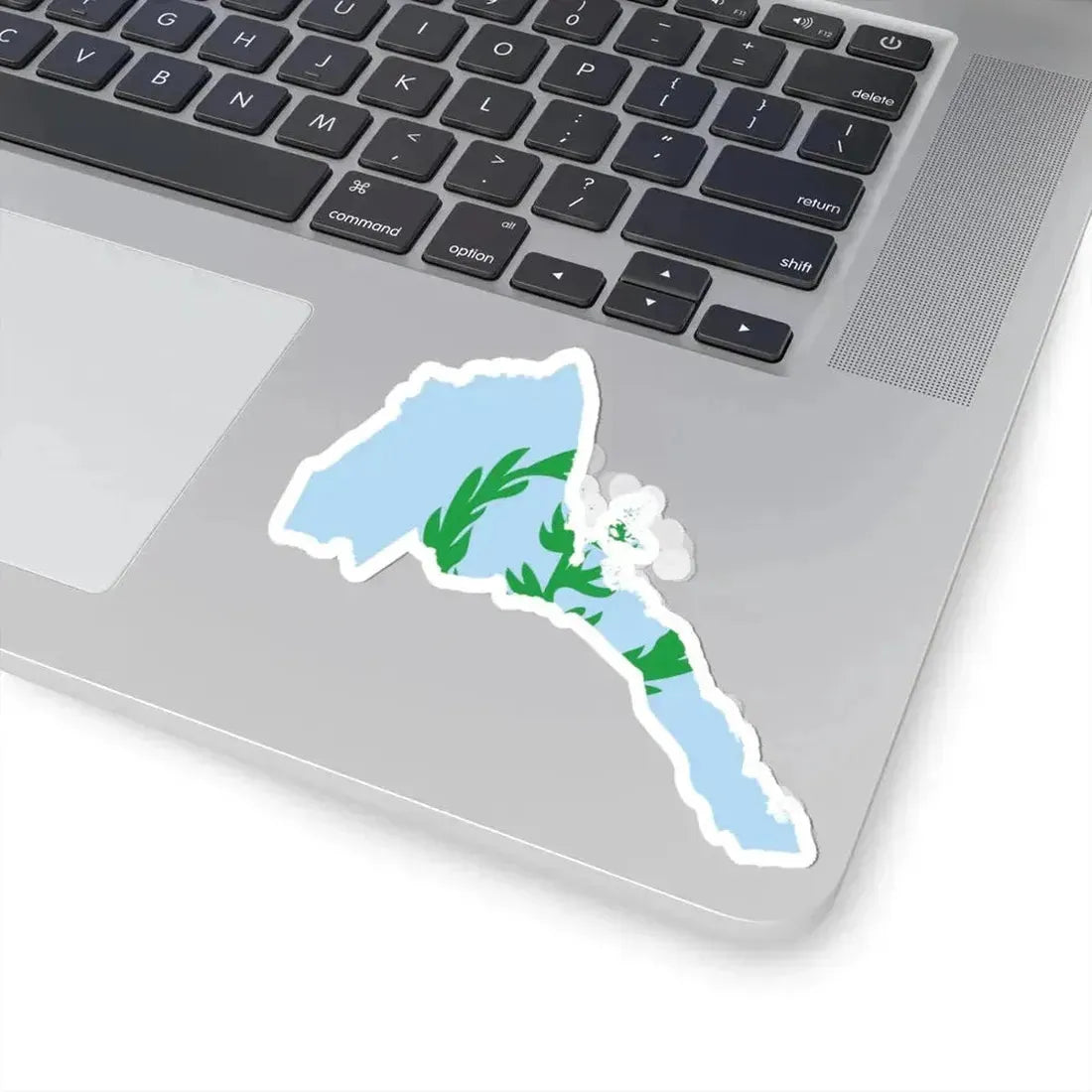 Flag map of Eritrea 1952-1962 (Eritrea) STICKER Vinyl Kiss-Cut Decal - The Sticker Space